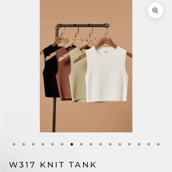 W317 Knit Tank in Pistachio Green - Picture 2 of 10